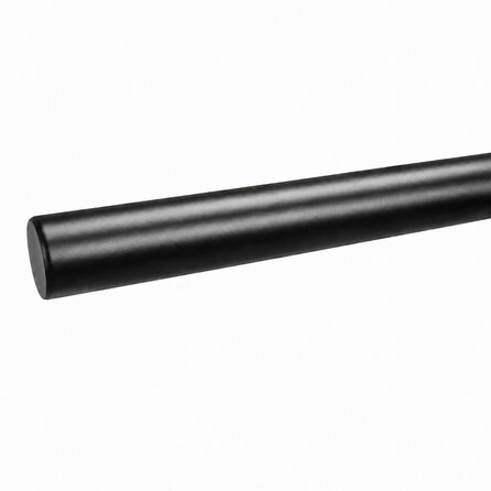 Trapleuning zwart - rond smal - op maat - zwarte poedercoating - RAL 9005 Trapleuning zwart - rond smal - op maat - zwarte poedercoating - RAL 9005