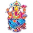 Raamsticker Dansende Ganesha - 15.5 cm