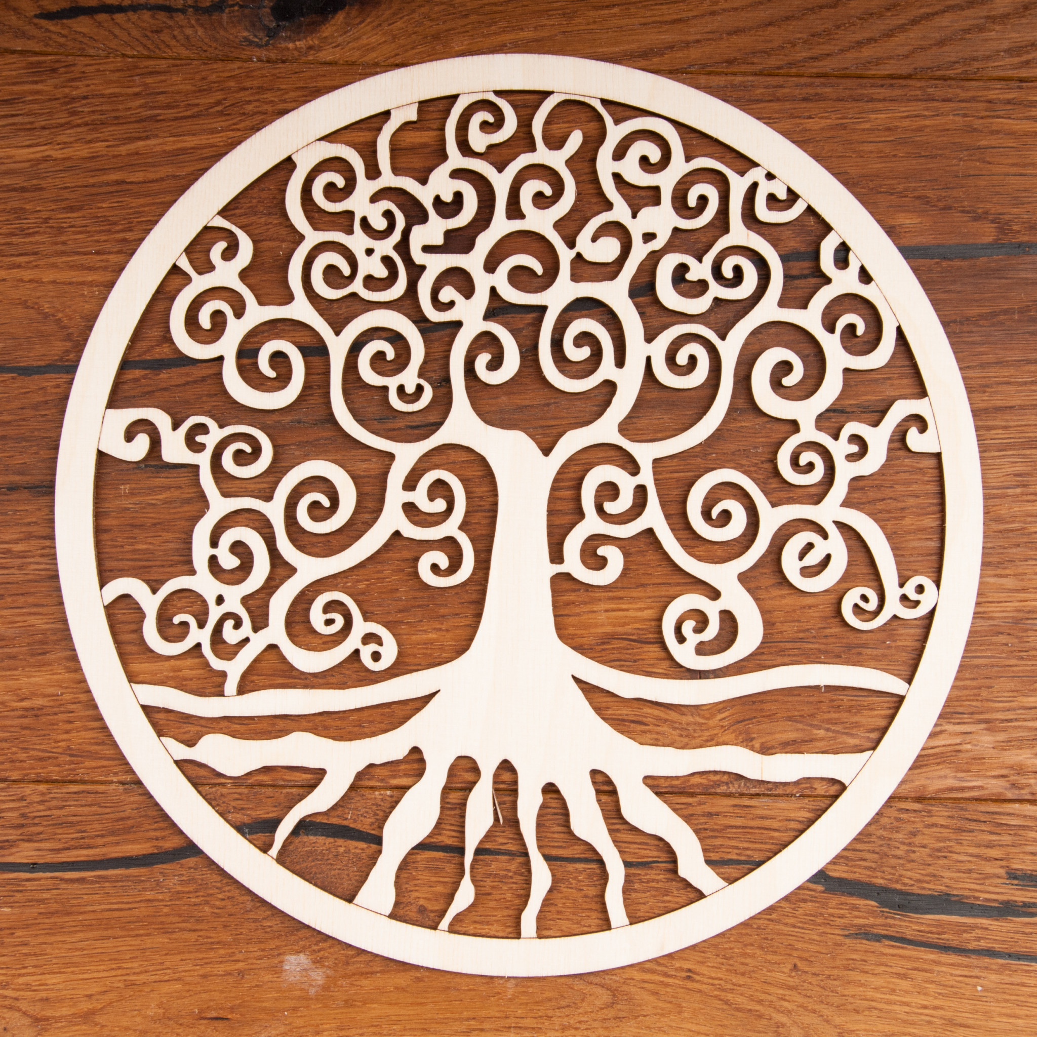 Levensboom van berkenhout (24 cm) - Nieuwetijdswinkel