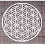 Flower of Life van RVS met kristallen