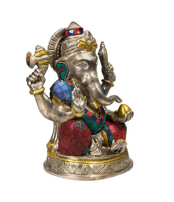 Ganesha beeld met mozaïek decoratie