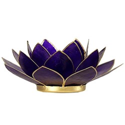 Lotus sfeerlicht violet 7e chakra goudrand