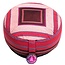 Meditatiekussen roze/rood patroon multi