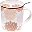 Theemok set Mandala roze