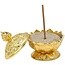Wierookbrander lotus goudkleurig