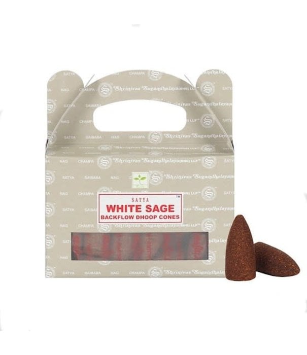 Satya white sage backflow wierookkegels