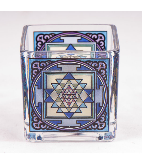 Theelichtglas Shri Yantra