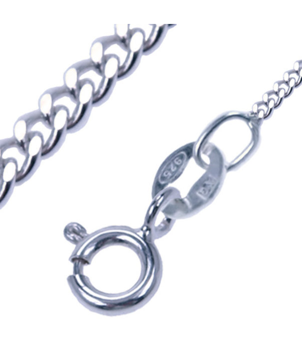 Zilver collier Gourmet : 2,0mm 60cm