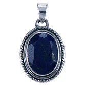 Zilveren hanger Lapis Lazuli