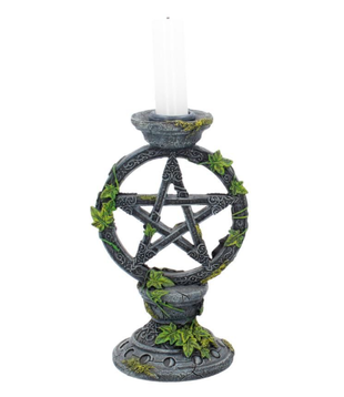 Wicca Pentagram Kandelaar 15cm