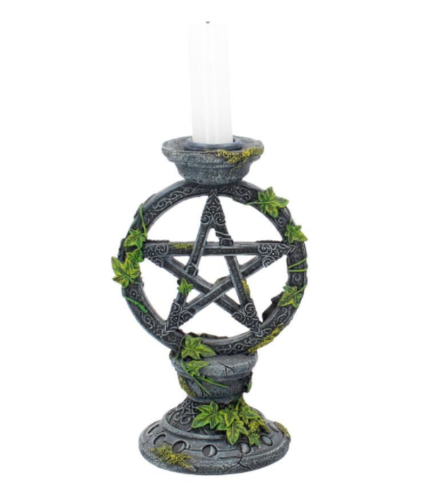Wicca Pentagram Kandelaar 15cm