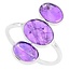 Zilveren ring Amethist - 17,5
