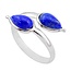 Zilveren ring Lapis Lazuli - 17,9