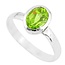 Zilveren ring Peridoot