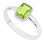 Zilveren ring Peridoot - 17,25