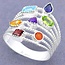 Zilveren ring Chakra - 18,5