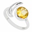 Zilveren ring Citrien - 16,2