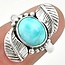 Zilveren ring Larimar - 16,6
