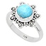Zilveren ring Larimar