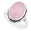 Zilveren ring Rozenkwarts