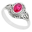 Zilveren ring Toermalijn Roze - 15,7
