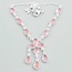 Zilveren ketting Rozenkwarts