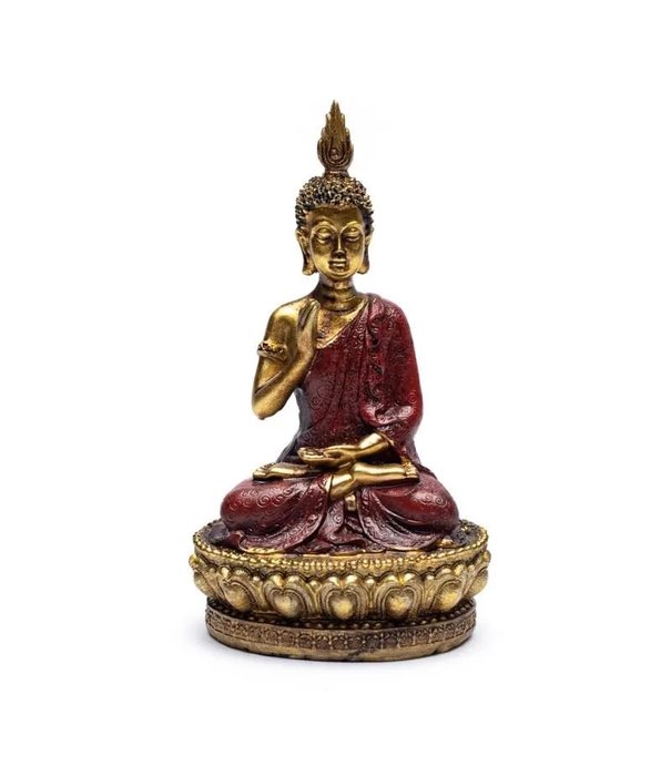 Boeddha Geruststelling met troon