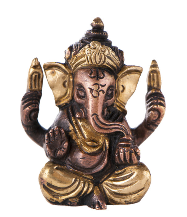 Ganesh, 5,7 cm messing