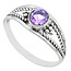 Zilveren ring Amethist - 16,3