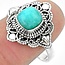 Zilveren ring Amazoniet - 18,9