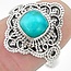 Zilveren ring Amazoniet - 18,25