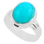 Zilveren ring Amazoniet - 17,6