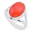 Zilveren ring Carneool - 17,3