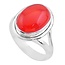 Zilveren ring Carneool - 17,8