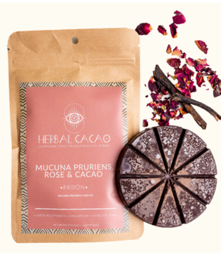 Herbal  Cacao Mucuna Pruriens, Rose & Cacao - Pasión