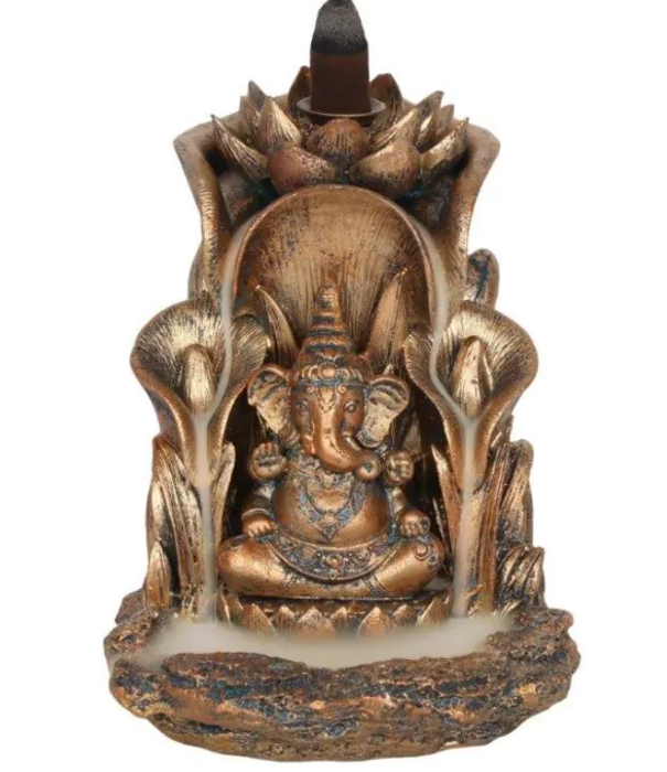 Bronze Ganesh Backflow Wierookbrander
