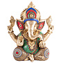 Ganesha beeld met mozaïek decoratie 30cm