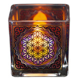 Theelichtglas Flower of life