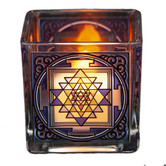 Theelichtglas Shri Yantra