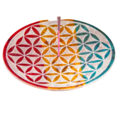 Wierookhouder flower of life, zeepsteen