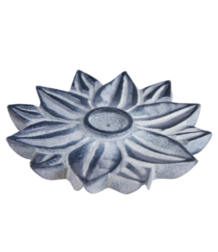 Wierookhouder zeepsteen lotus