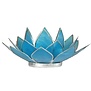 Lotus sfeerlicht blauw 5e chakra zilverrand *