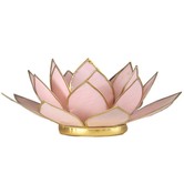 Lotus sfeerlicht pastel roze goudrand