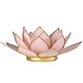 Lotus sfeerlicht pastel roze goudrand