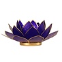 Lotus sfeerlicht indigo 6e chakra goudrand