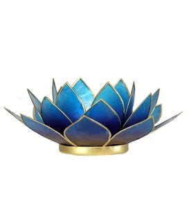 Lotus sfeerlicht 2-kleurig violet-blauw *