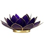 Lotus sfeerlicht violet 7e chakra goudrand