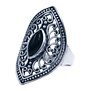 Zilveren ring onyx