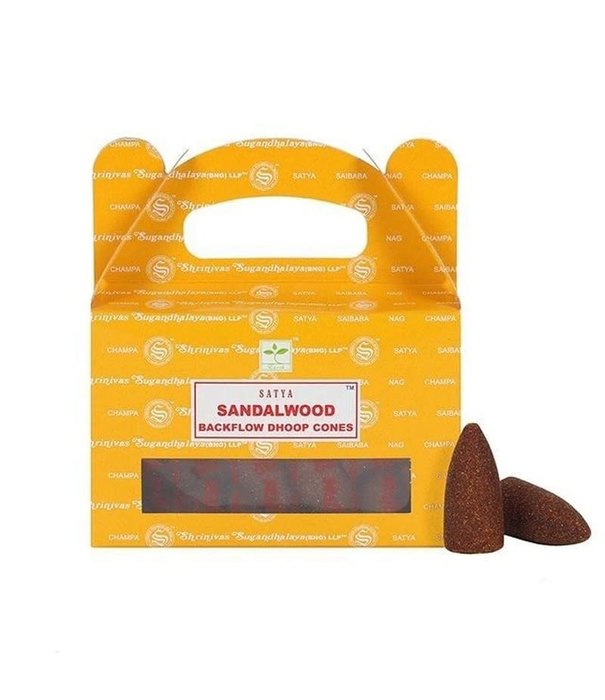 Satya Sandalwood backflow wierookkegels