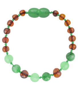 Barnsteen armband kinderen groene Jade Baroque